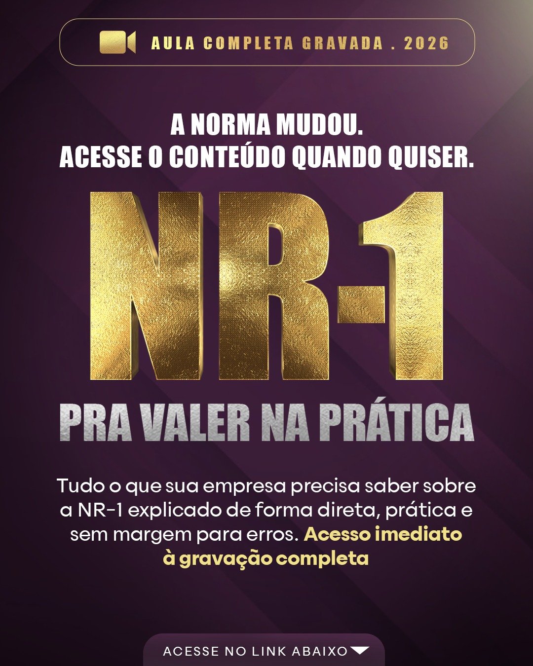 Aula mestra da NR-1 pra valer
